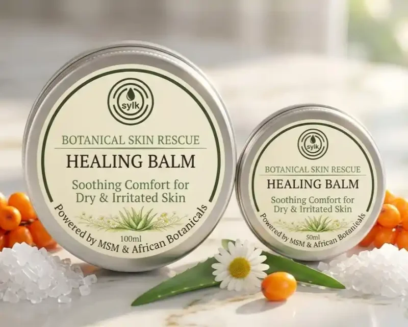 Sylk Skin Healing Balm Repair 50ml and 100ml tins.