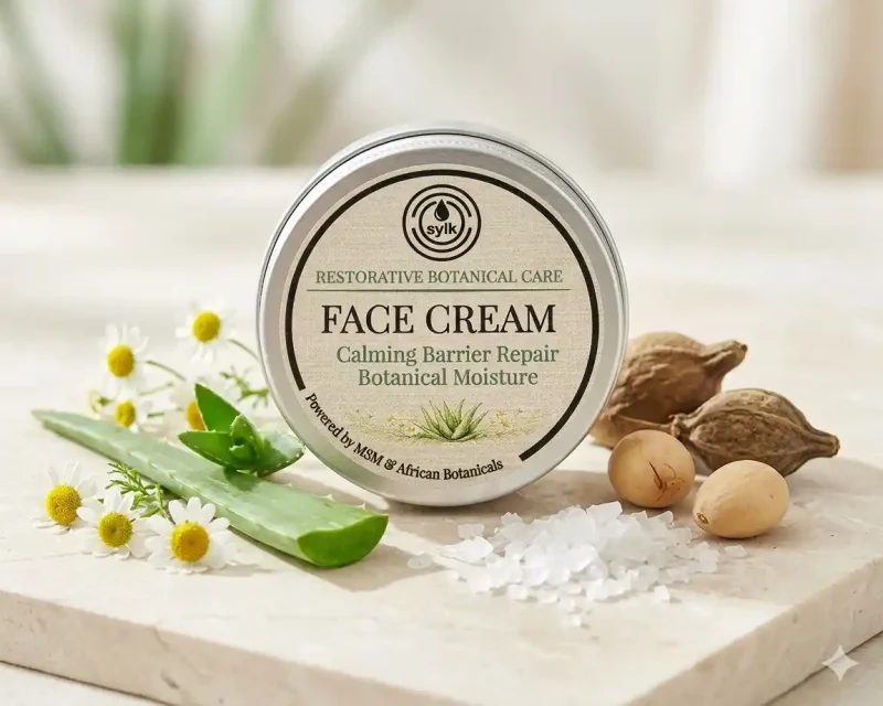 A tin of Sylk Skin face cream.