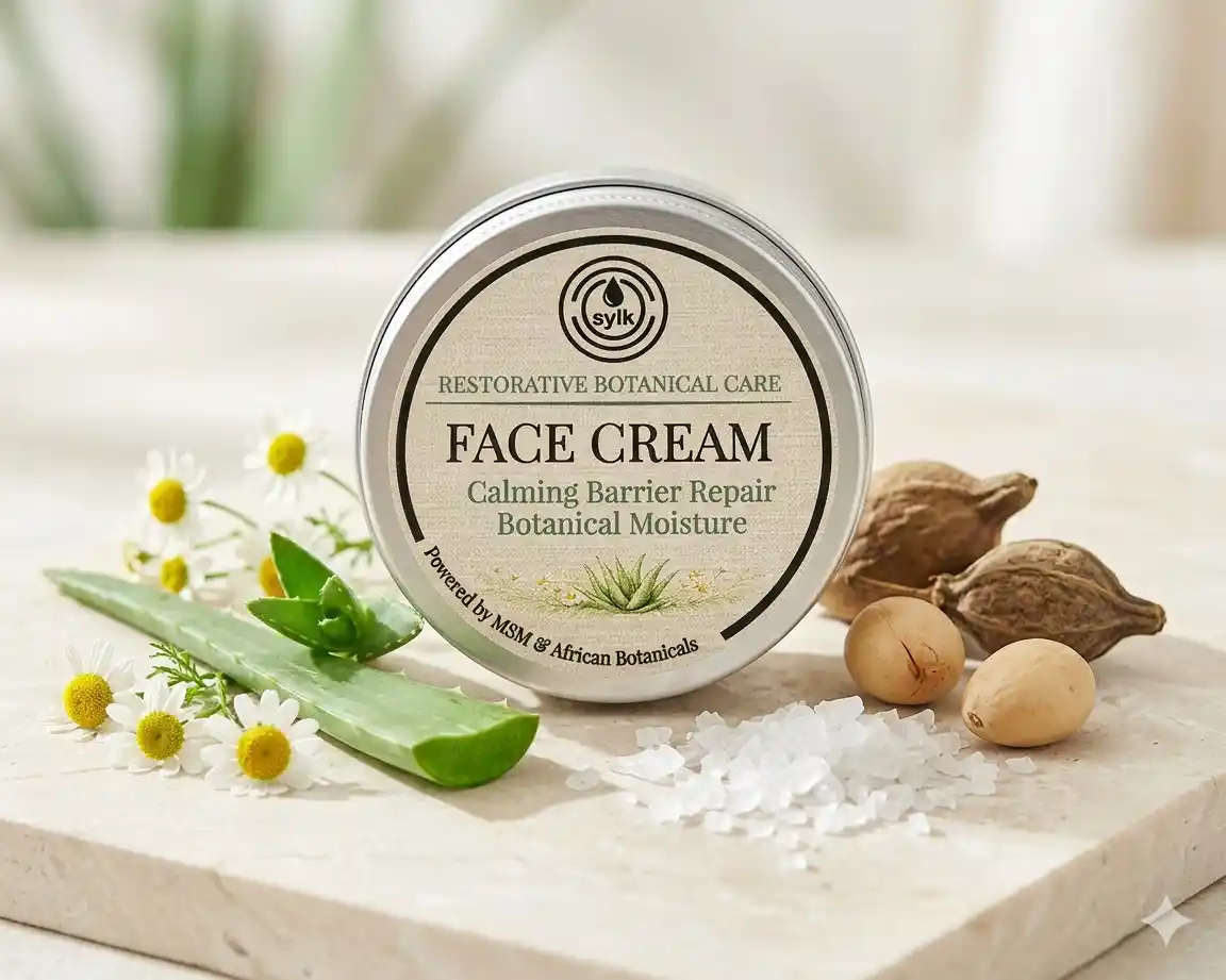 A tin of Sylk Skin face cream.