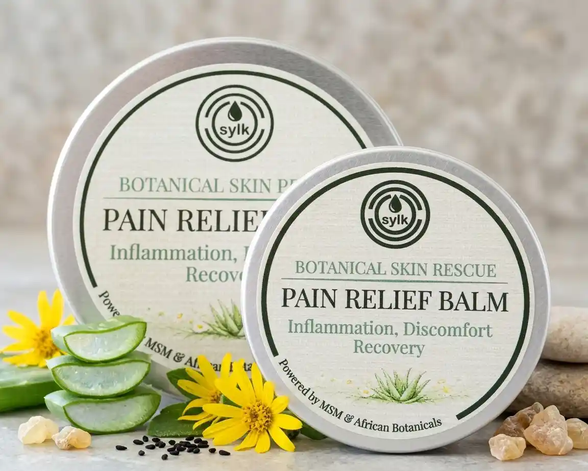 Sylk Skin Pain Relief balm for joints and muscles.